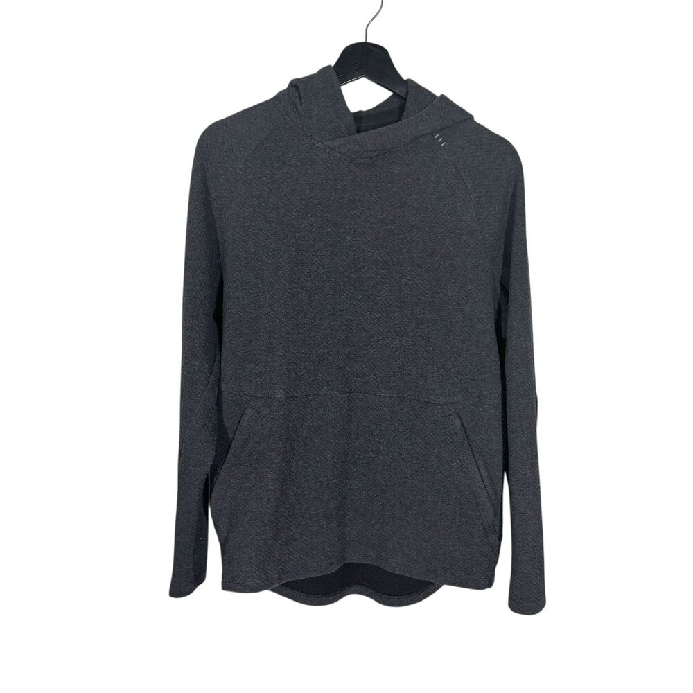 Lululemon Dark Grey At Ease Long Sleeve Hooded Pullover Sweater Small